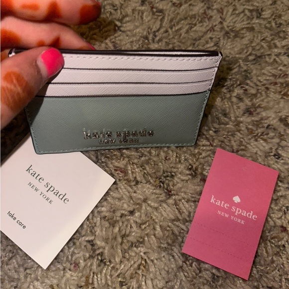 Kate spade ♠️ Tiffany blue and white wallet 🤍🩵 - Picture 7 of 8